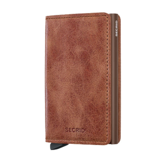 Vintage Cognac-Brown Slimwallet by Secrid