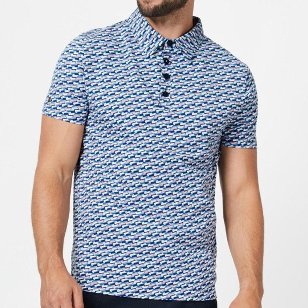 Ottolenghi Blue/Purple/White Patterned Polo by 4FunkyFlavours
