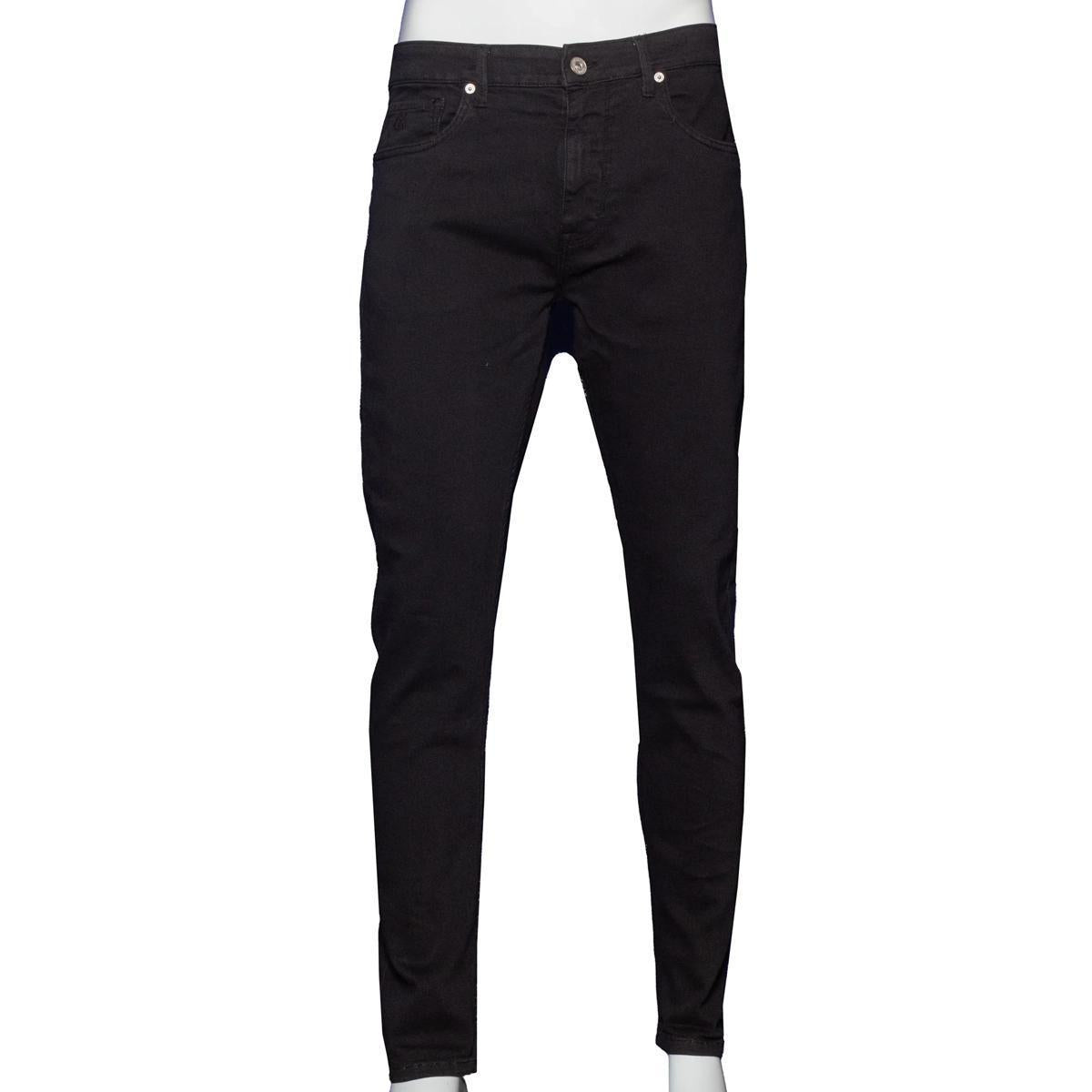 Soft Stretch Slim Fit Black Jeans by Eight X